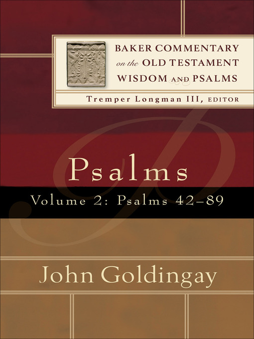 Title details for Psalms by John Goldingay - Wait list